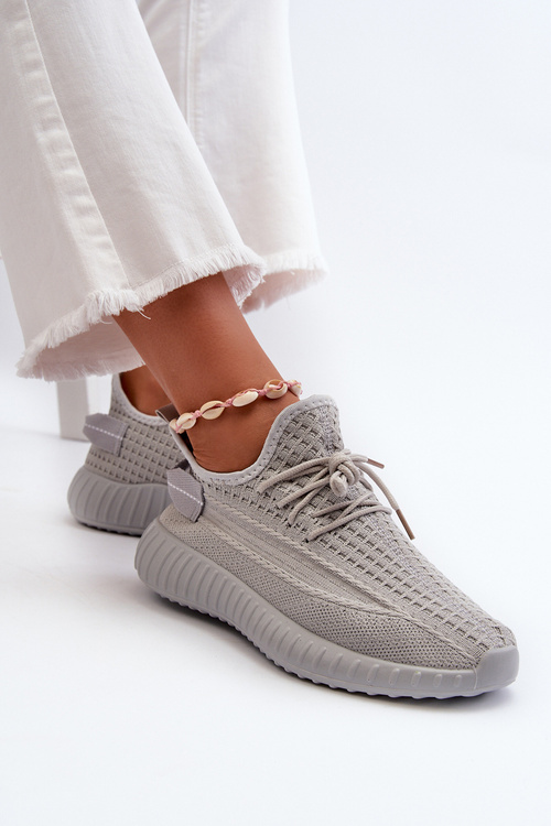 Dámské Šedé Materiálové Sportovní Přezůvky Nelmarie