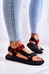 Dámské Sportovní Sandály Lee Cooper LCW-22-34-0954L černá a červená