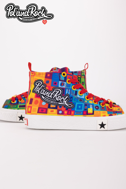 Tenisky Pol'and'Rock Festival X Big Star SS174504 Zeleno-Žlté