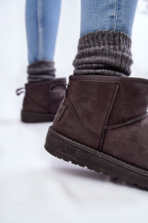 Dámske izolované snehové topánky Veľká hviezda KK274291 Šedá