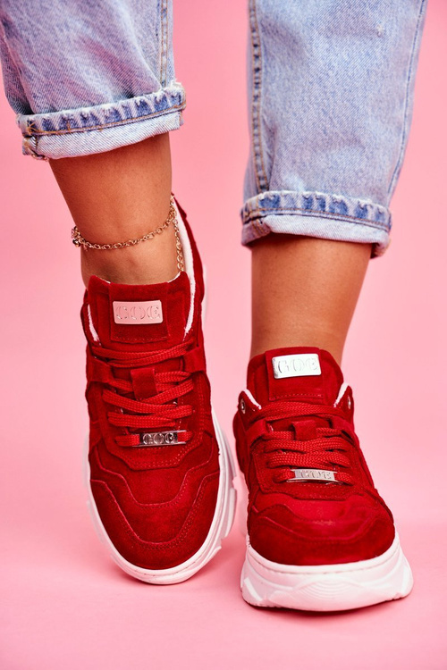 Dámská Sportovní Obuv Goe Kožená červená FF2N3017