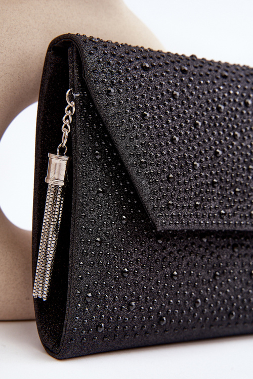 Vyzdobená večerní kabelka kabelka Edela černá