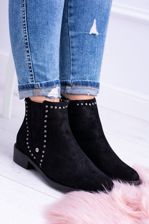 Big Star Černá dámská boty Jodhpur boty BB274529