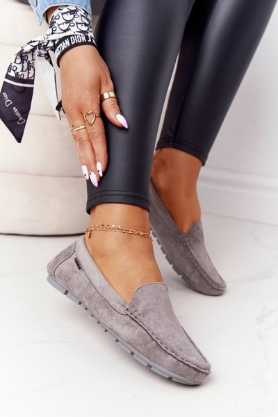 Ženské šedá San Marino Suede Feedafers