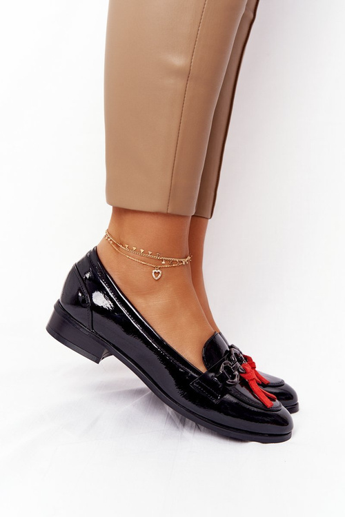 Elegantné ženské Vinceza 10585 Macked Black Polafers