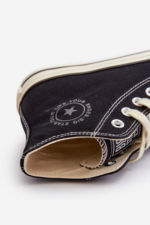 Dámske vysoké tenisky Big Star NN274283 Čierne