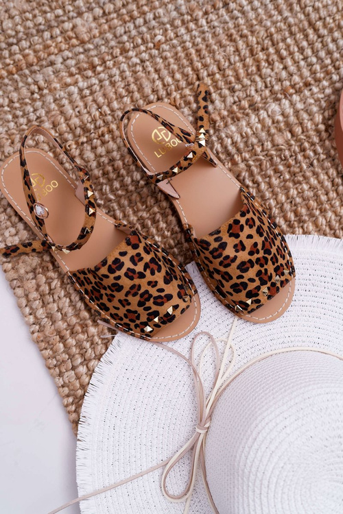 Dámske sandále Lu Boo Suede Leopard Silena