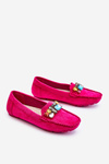 Dámské semišové mokasíny s krystaly Fuchsie Lucille