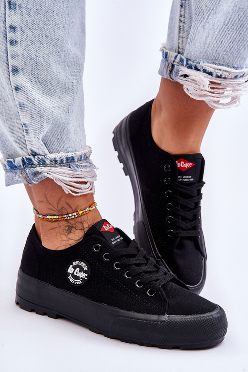 Dámské tenisky s nízkou platformou Lee Cooper LCW-23-44-1652L černé