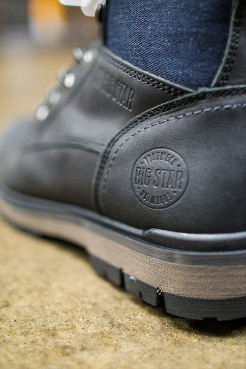 Big Star Black EE174267 Kožené topánky