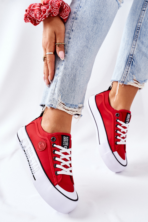 Tenisky Na Platformě BIG STAR II274025 červené