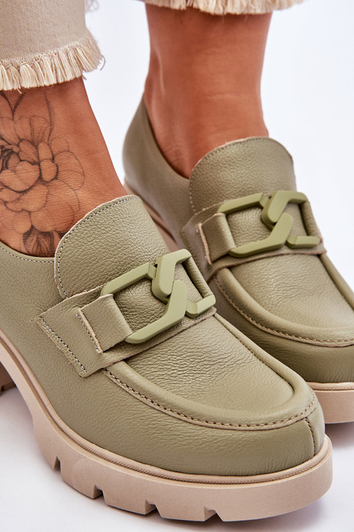 Elegantní boty s Ornamentem Zelená Harmell