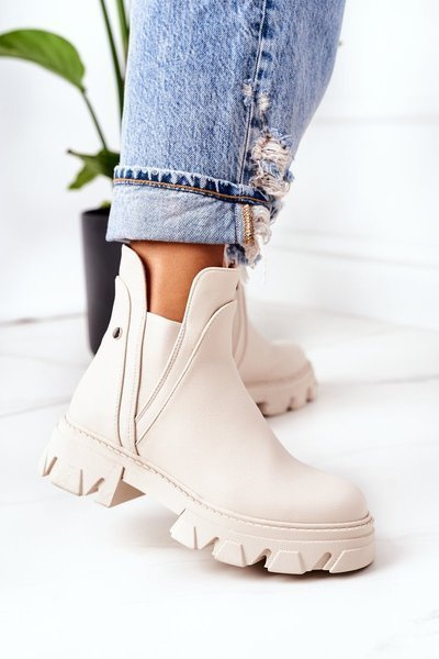 Teplé Boty Béžové Hashtag