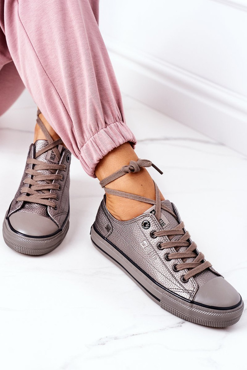 Dámske kožené tenisky Big Star II274003 Graphit