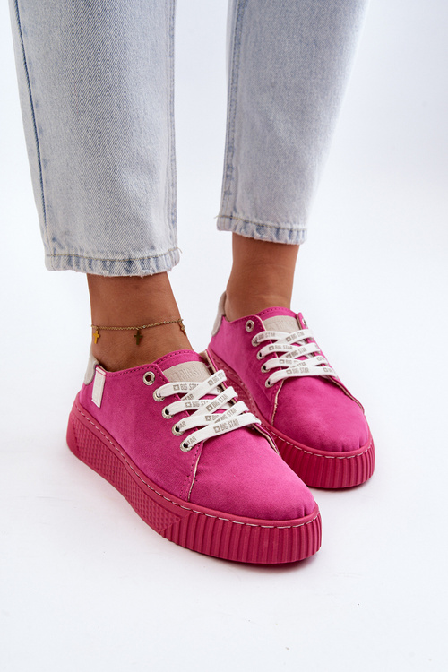 Dámske tenisky MEMORY FOAM SYSTEM BIG STAR NN276004 Fuksia