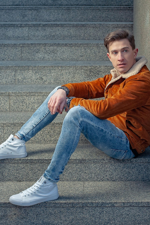 Pánske klasické vysoké tenisky Big Star FF174551 biela