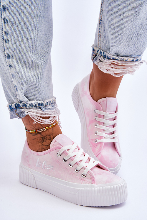 Tenisky na Lee Cooper LCW-23-31-1781L Platform Pink Pink