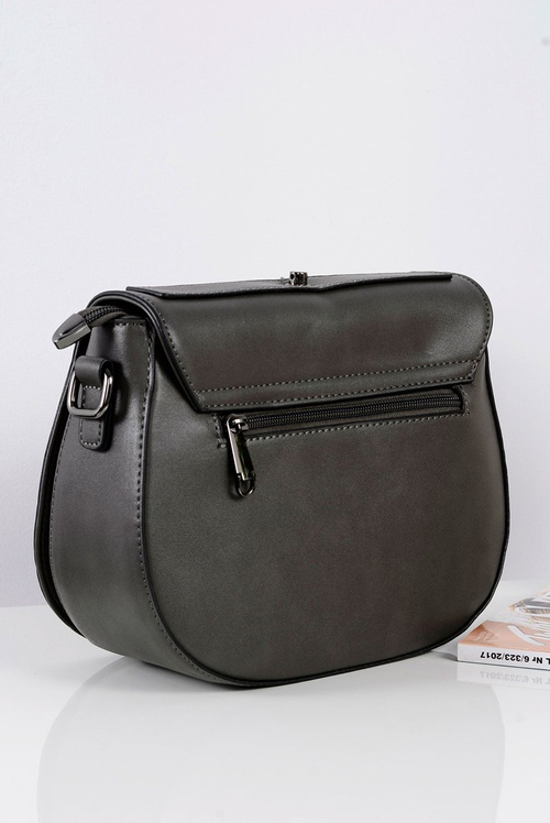 Damska Szara Torebka Listonoszka na Ramię