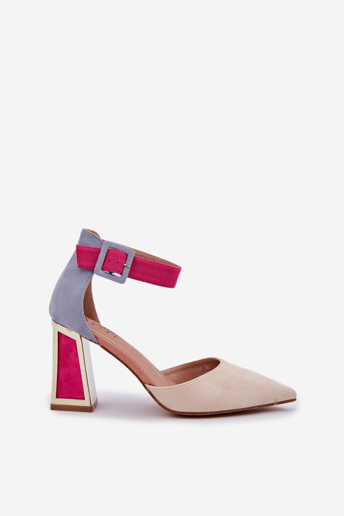 Sandy Na Podpätku So Špičatými Prstami Svetlo Béžové Gekkaria