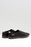 Černé Kožené pánské perforované boty slip-on Mello