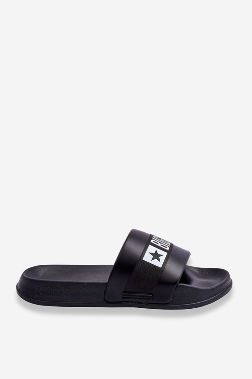 Pánska klasická veľká hviezda LL174457 Black Flip -flops