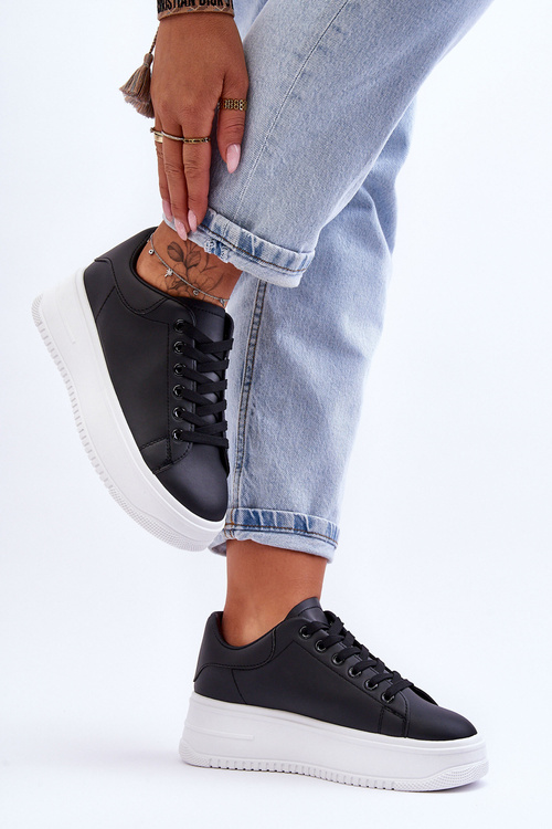 Dámska klasická čierna a biela športová obuv Night výlet