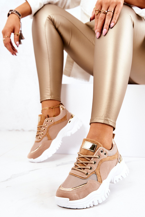 Tenisky na platforme Brown Sallie