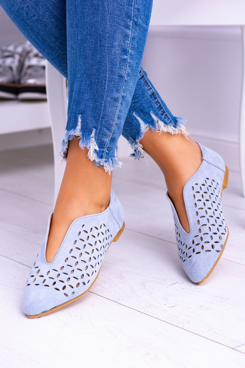 Lu Boo Blue Suede Dámska dámska sklz -Synthia Synthia