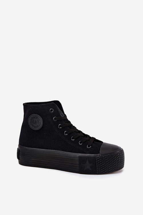 Dámske Tenisky Na Platforme Big Star RR274742 Čierne