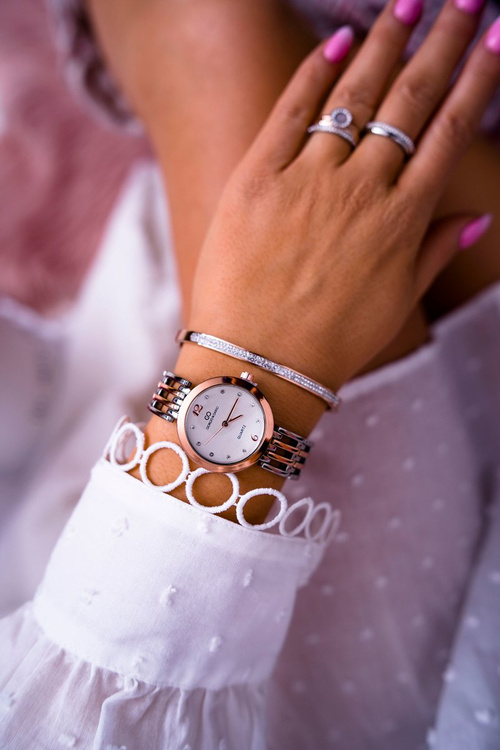 Dámske hodinky Giorgio a Dario Silver Miedziany Fargin