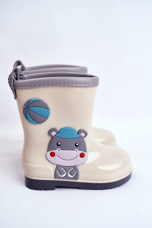 Detský gumový galoshes šedý hypo