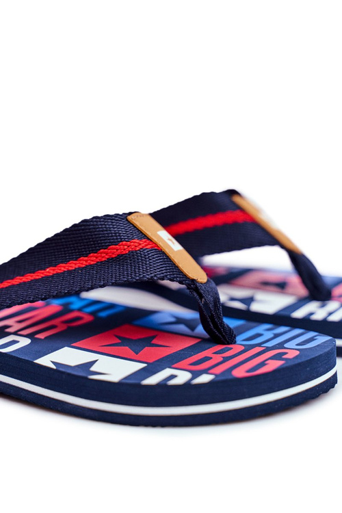 Pánske flip -flops Big Star FF274484 Navy Blue
