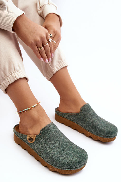 Domáce topánky dámske papuče preventívne inblu dk000011 zelené