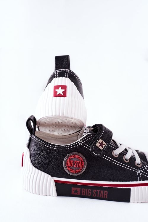 Dětské Kožené Tenisky BIG STAR II374042 Černé
