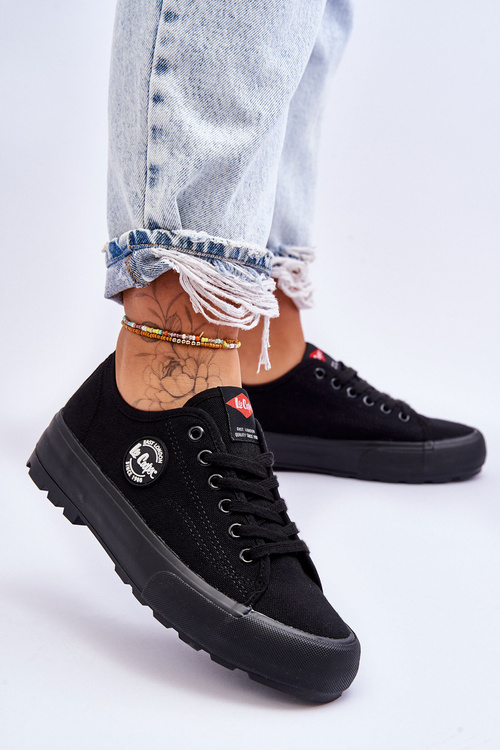 Dámské tenisky s nízkou platformou Lee Cooper LCW-23-44-1652L černé