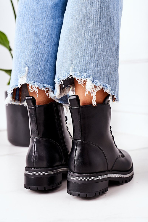 Teplé Workery Se Zirkony Černé Attention