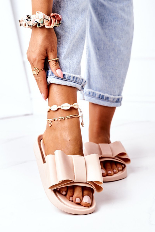 Gumové Nazouváky S Mašlí Béžové April