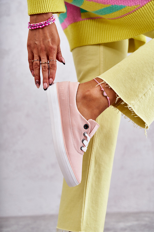 Dámské látkové tenisky Big Star KK274020 Nude