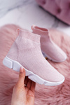 Detská mládežnícka športová topánky Brocade Pink Deva