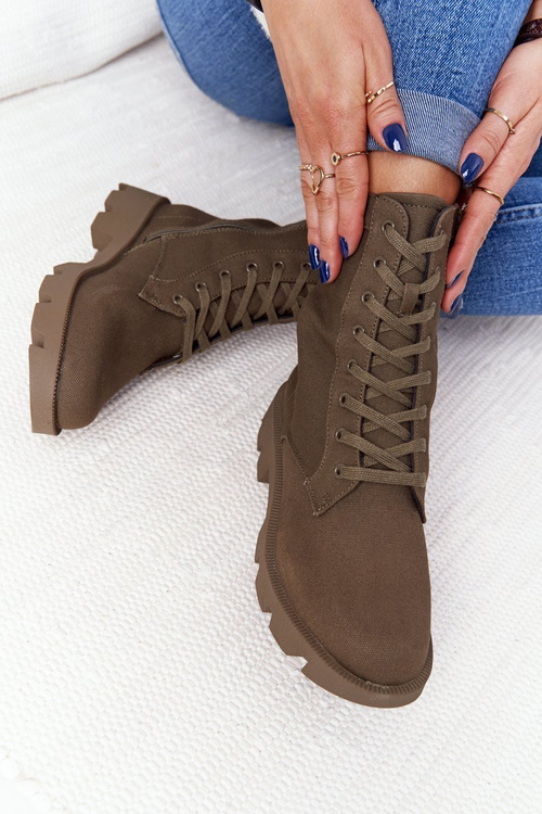 Dámské Kotníkové Boty Zelené Haley