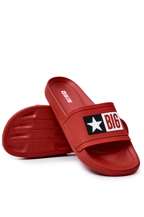 Pánska veľká hviezda DD174702 Red Flip -flops