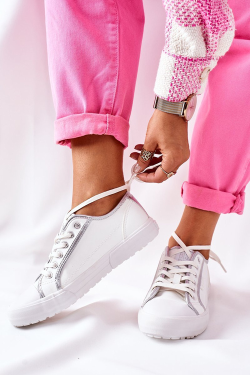 Dámske kožené tenisky Big Star II274055 biela