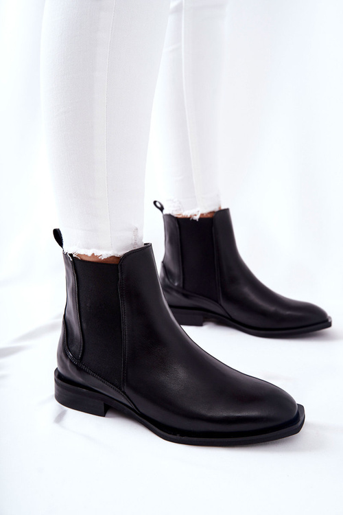 Kožené Boty Laura Messi černé 2353