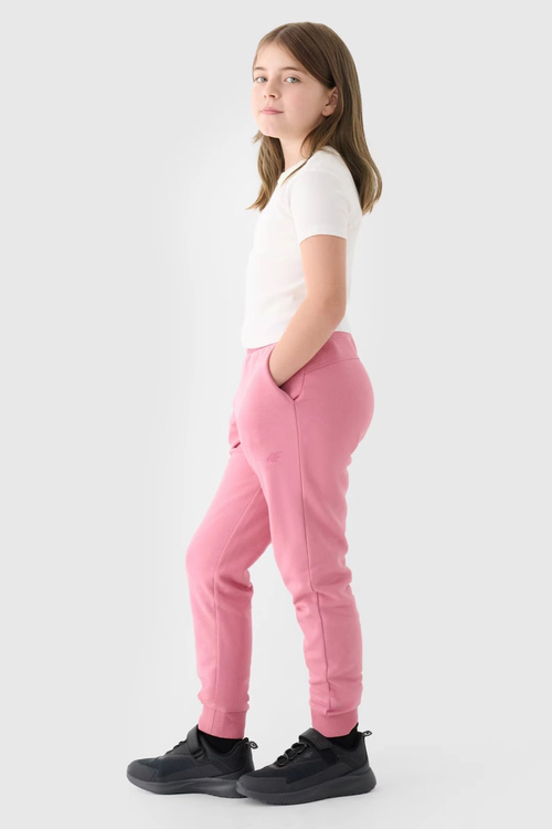 Dívčí Dresové Kalhoty Joggery 4F Růžové 4FJWMM00TTROF0828-56S