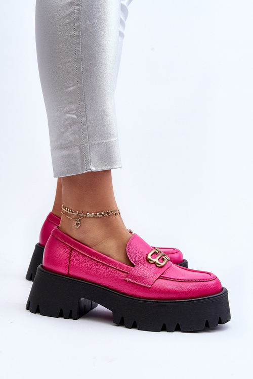 Zazoo 20164 Dámske Mokasíny Z Prírodnej Kože Fuksia
