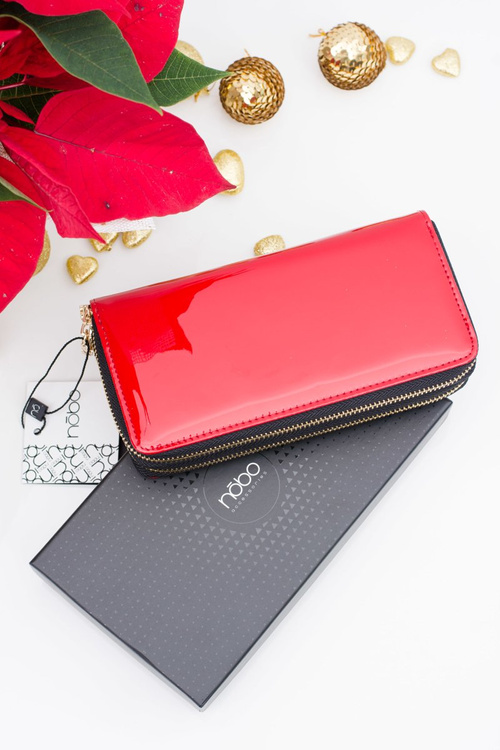 Nobo Large Red Lacquered Wallet
