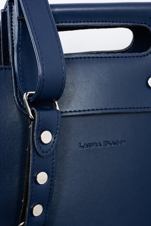 Veľká dámska Navy Blue Kabelka Nit