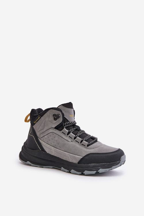 Zateplené turistické topánky pre mládež McKeylor 14011 šedé