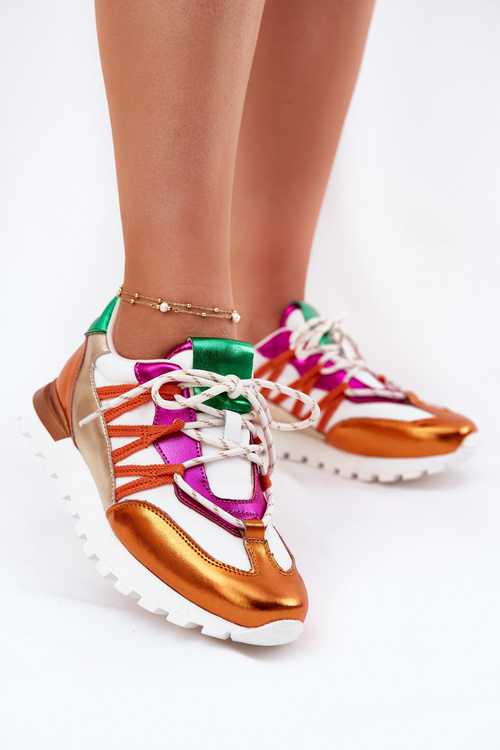 Kožené Polobotky Tenisky Dámské Artiker 56C1737 Multicolor