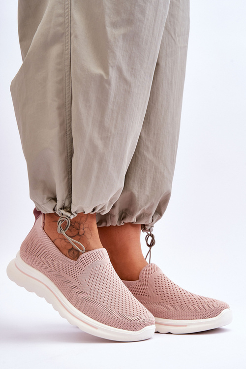 Dámské textilní nazouvací tenisky Růžové Adiora